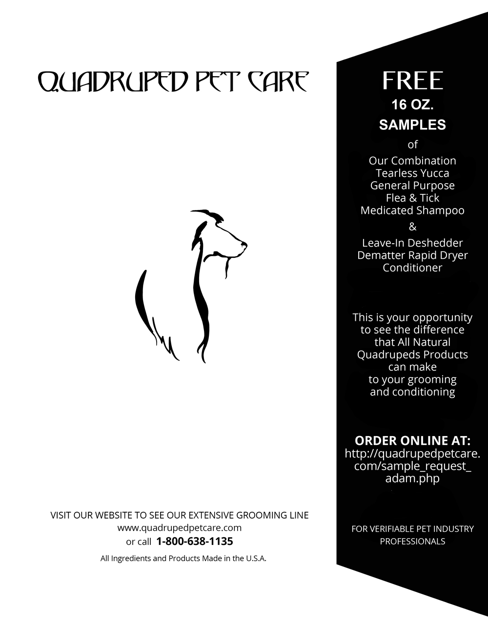 Quadruped Pet Care Advertisement