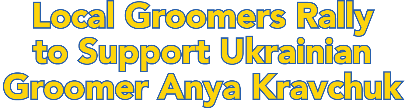 Local Groomers Rally to Support Ukranian Groomer Anya Kravchuk
