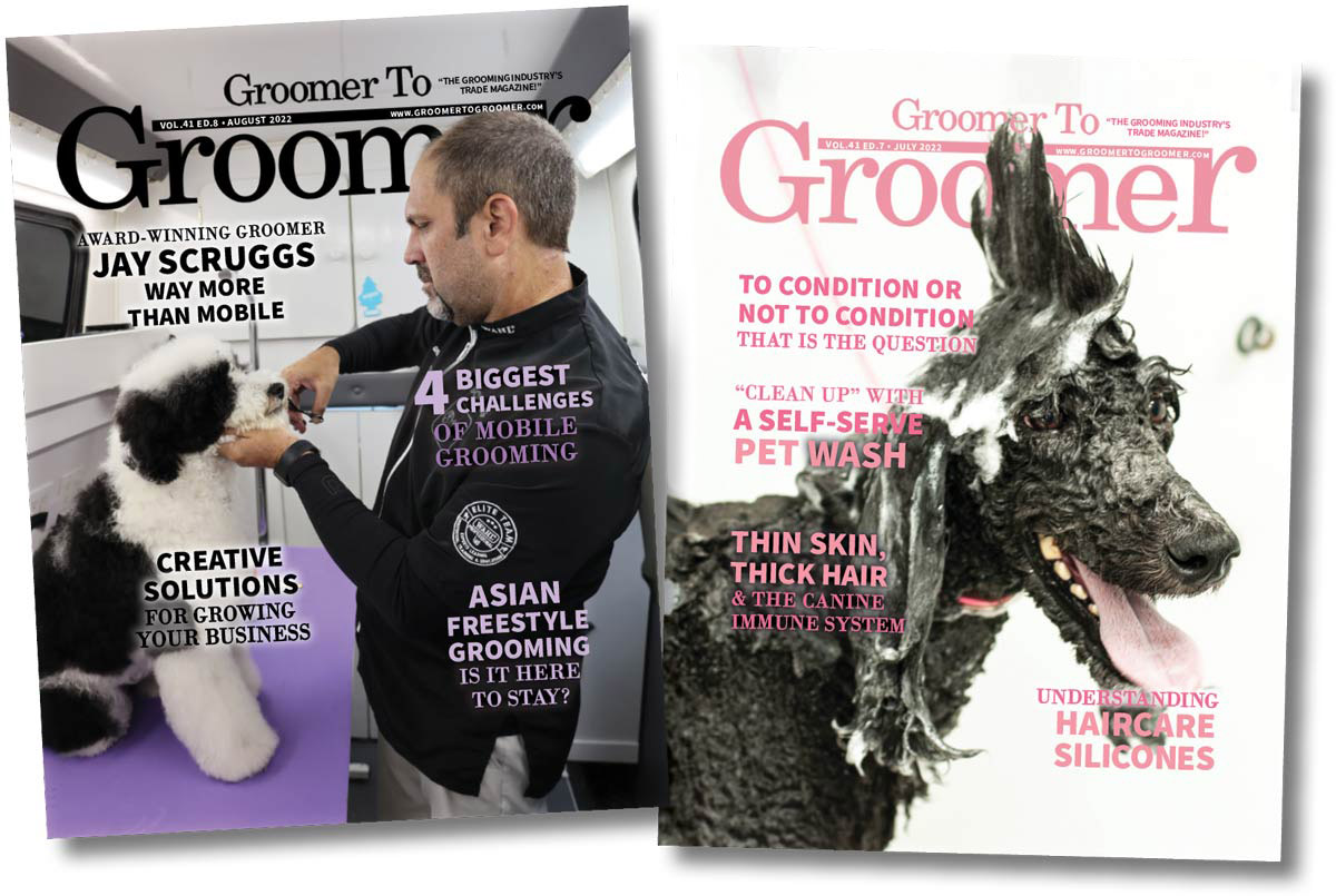 Groomer to Groomer magazine covers