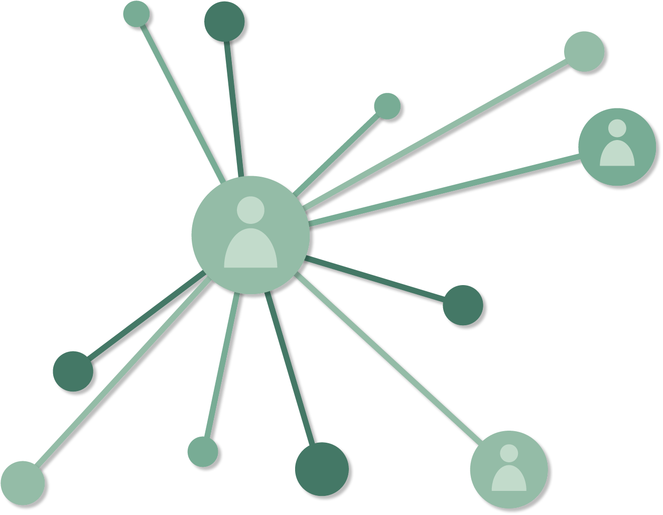 Green networking illustration