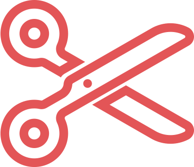red scissors icon