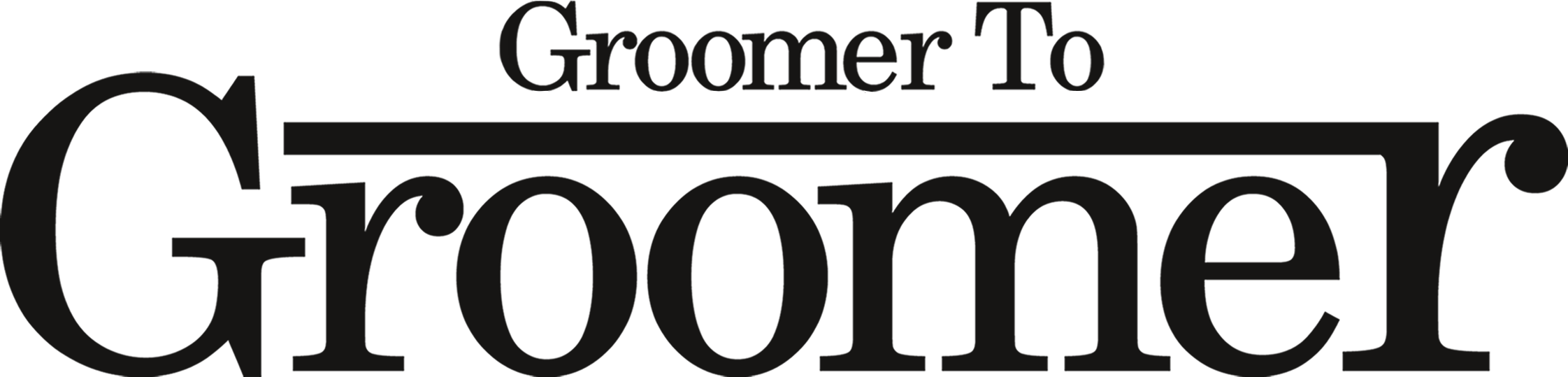 Groomer to Groomer logo black