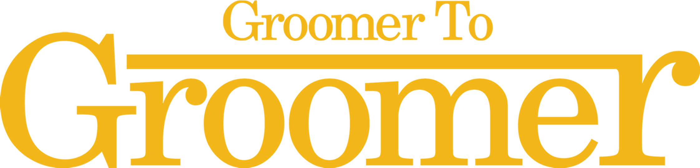 Groomer to Groomer logo yellow