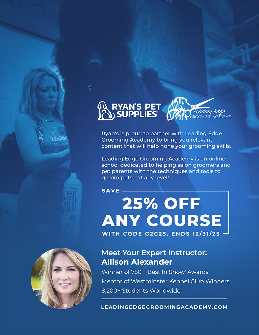 Ryan's Pet Supplies and Leading Edge Academy Advertisement