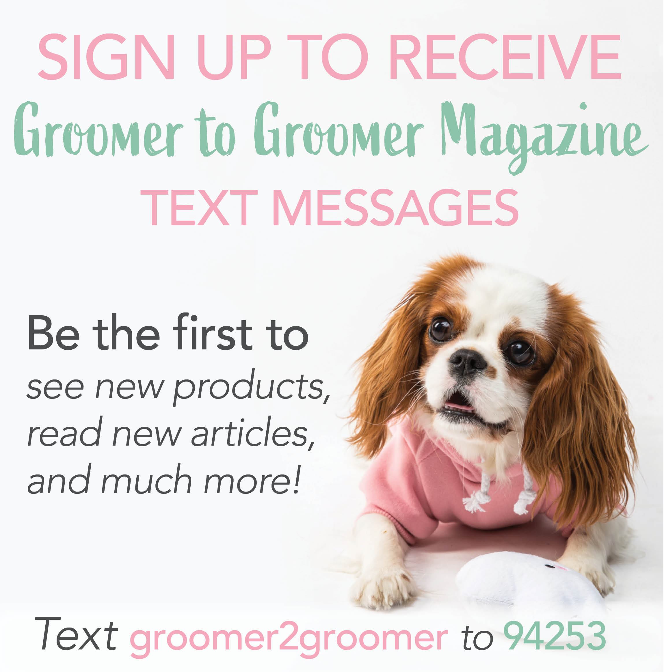 Groomer to Groomer Magazine Advertisement
