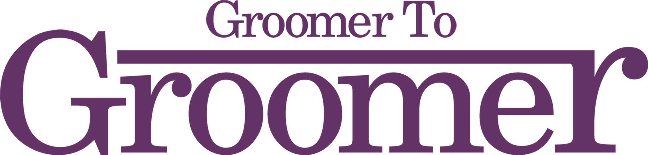 Groomer to Groomer logo purple