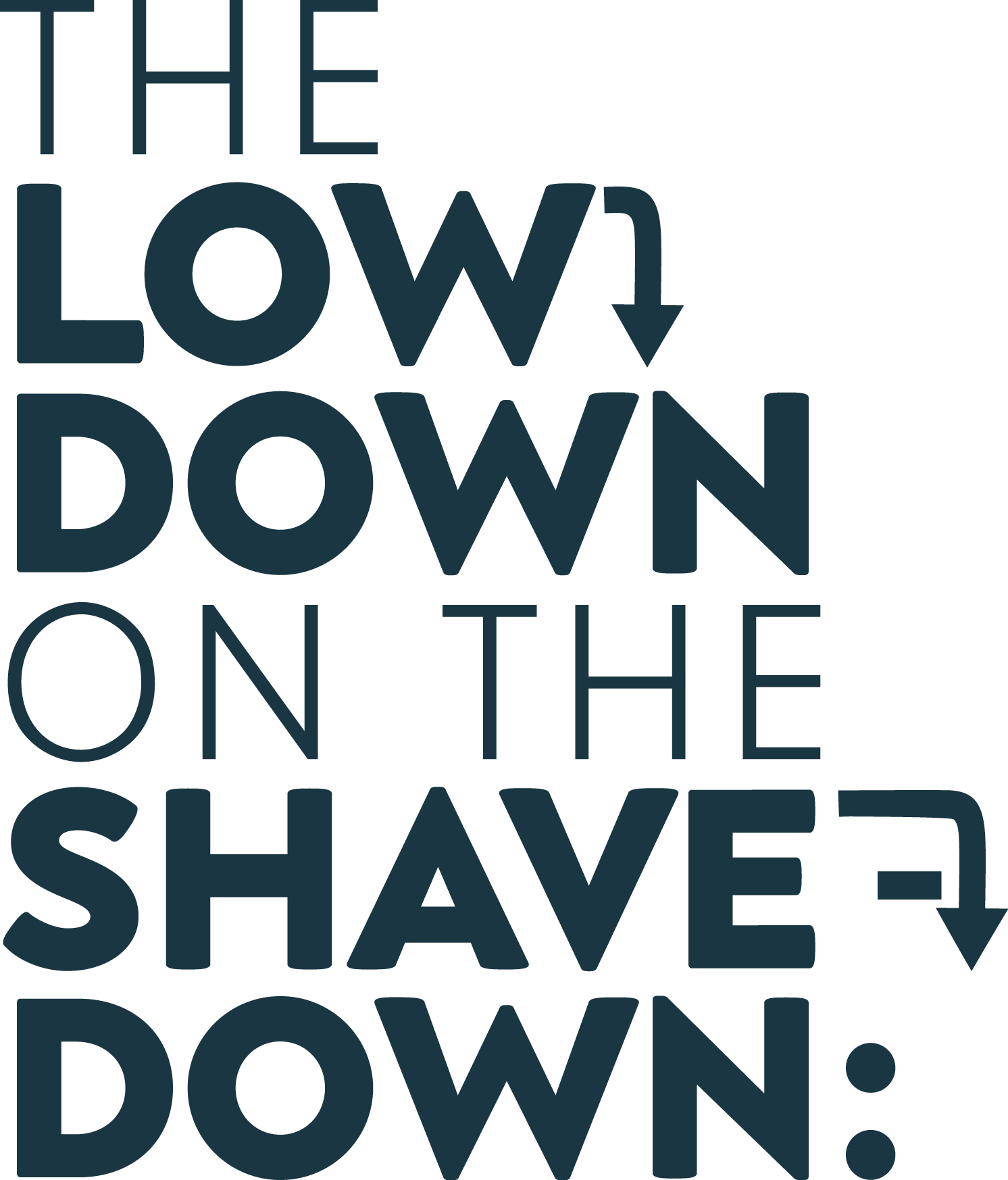 "The Low Down on the Shave Down" and barber pole