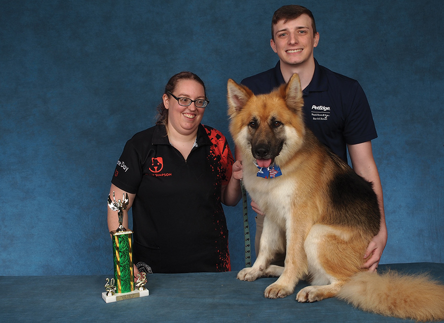 Lindsay Simpson and her sponsor and dog
