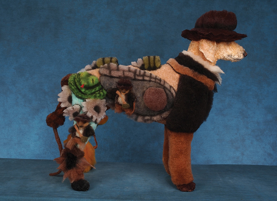 A styled dog