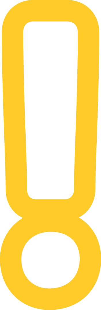Yellow exclamation mark