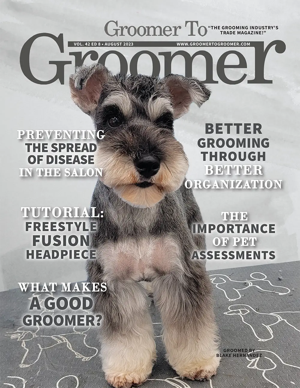 Groomer to Groomer Cover August 2023