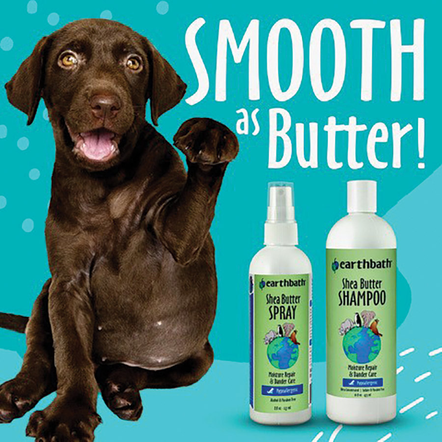 Shea Butter Shampoo and Shea Butter Spray from earthbath
