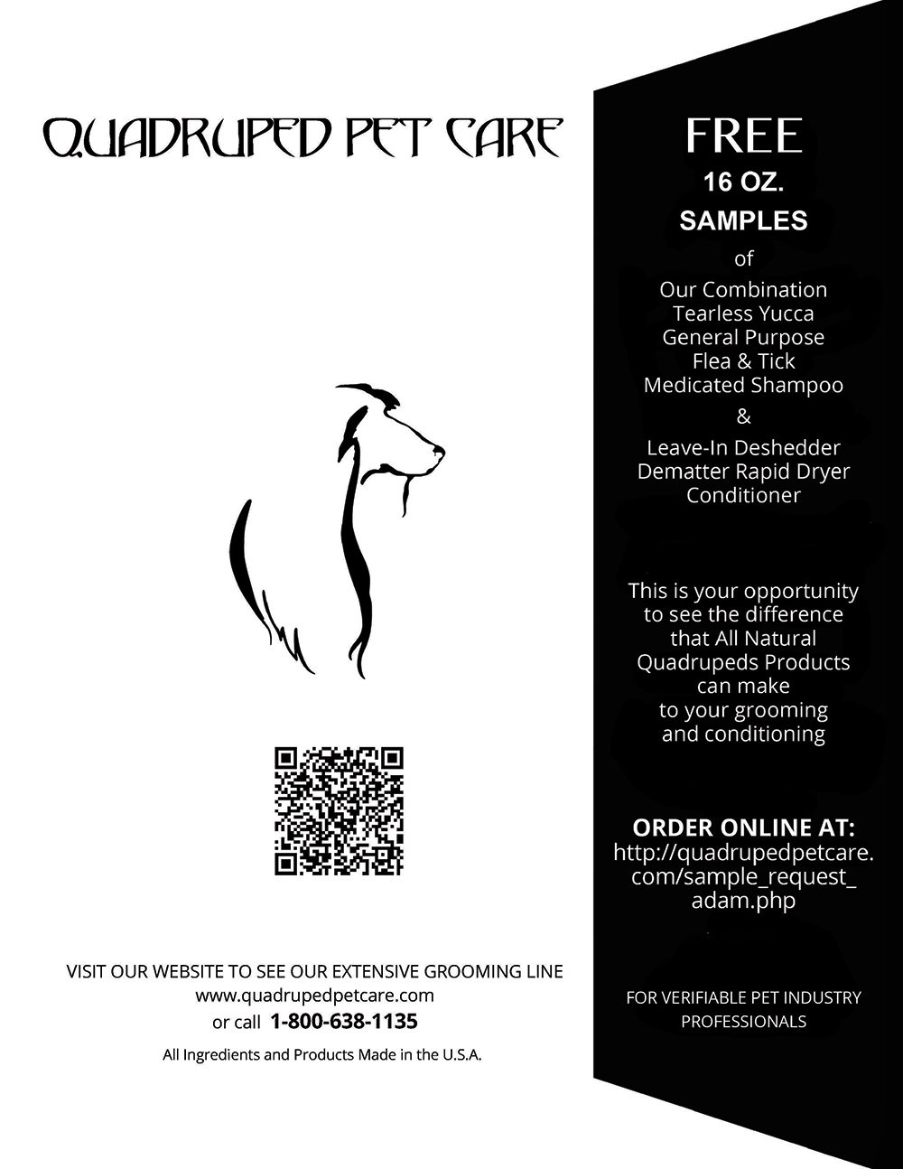 Quadruped Pet Care Advertisement