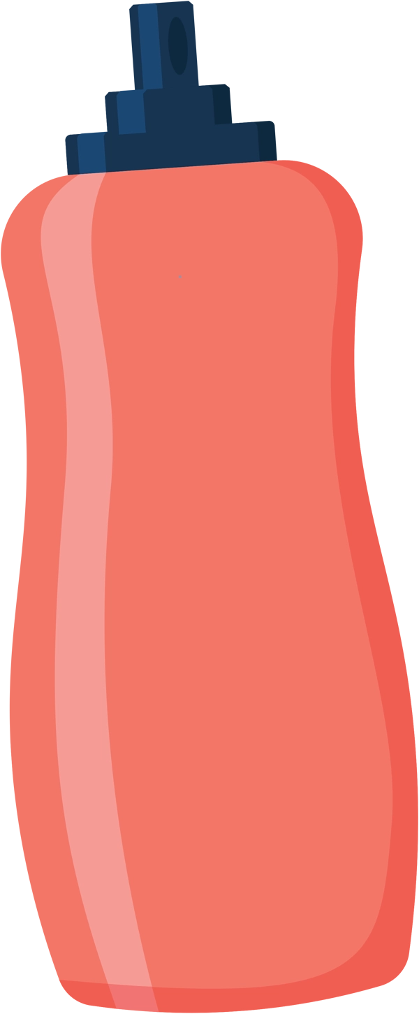 illustrated squeeze bottle