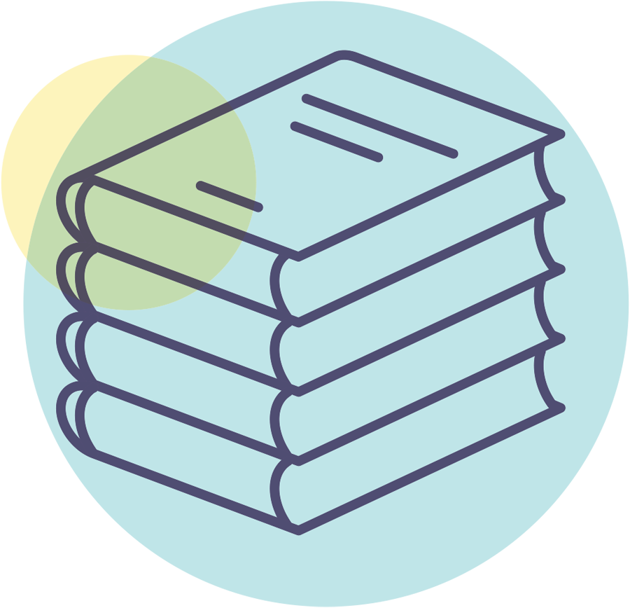book stack illustration