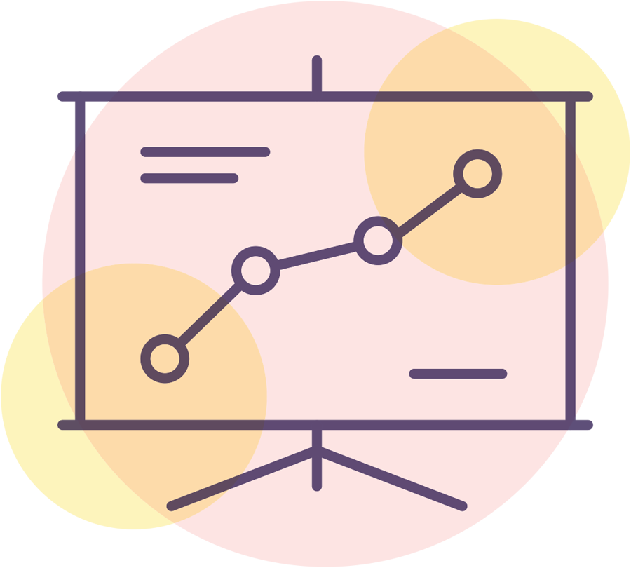 illustration of a data presentation board