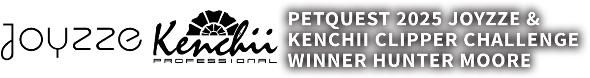 Joyzze & Kenchii logos | PetQuest 2025 Joyzze & Kenchii Clipper Challenge winner Hunter Moore typography