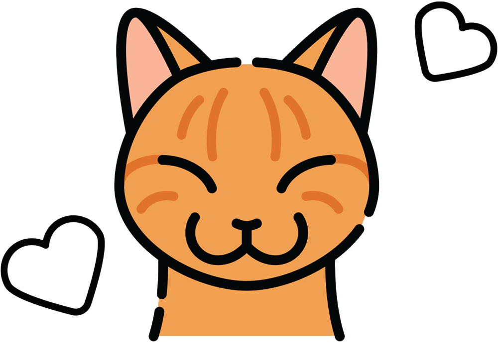 vector illustration of an Orange cat