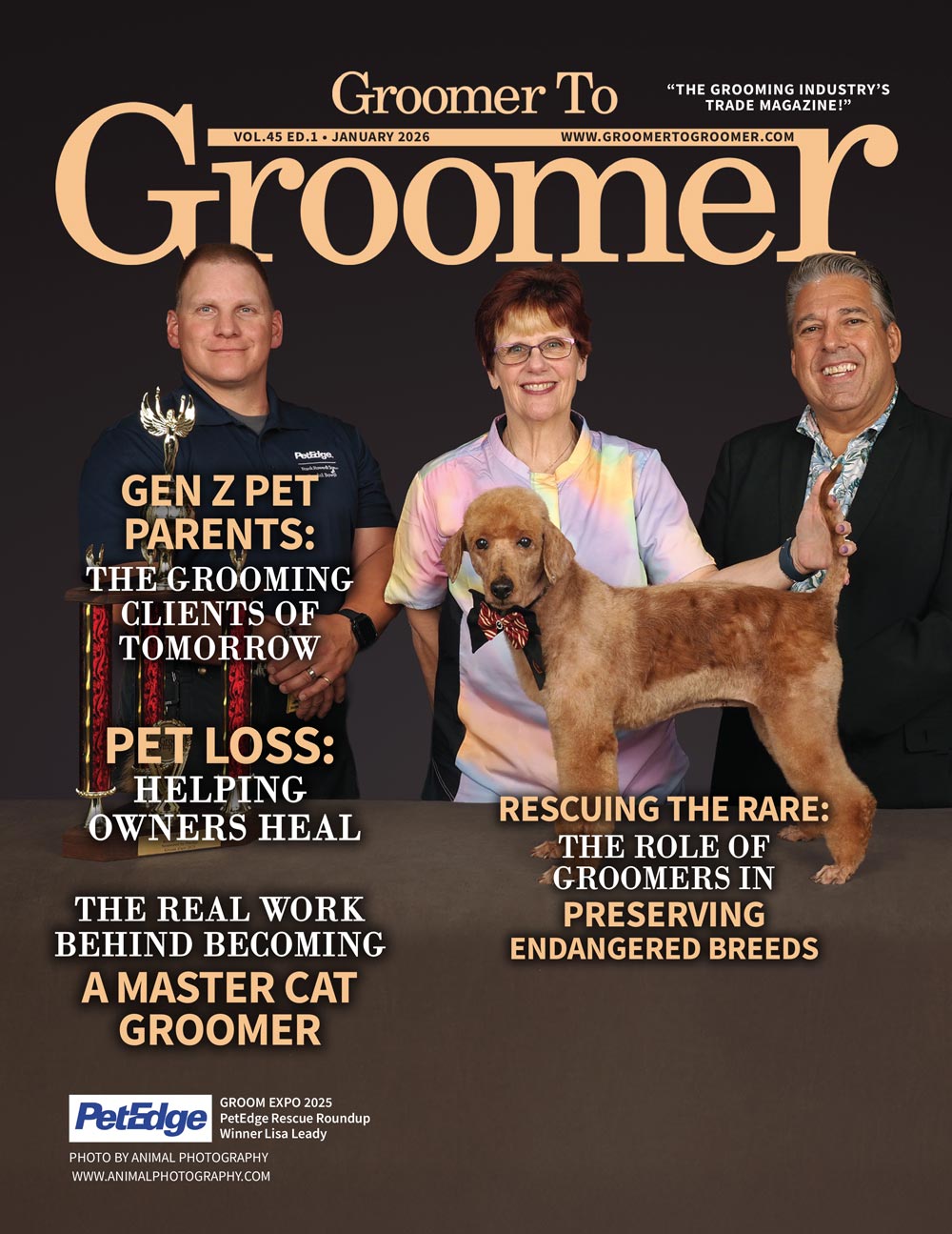 Groomer to Groomer January '26 cover