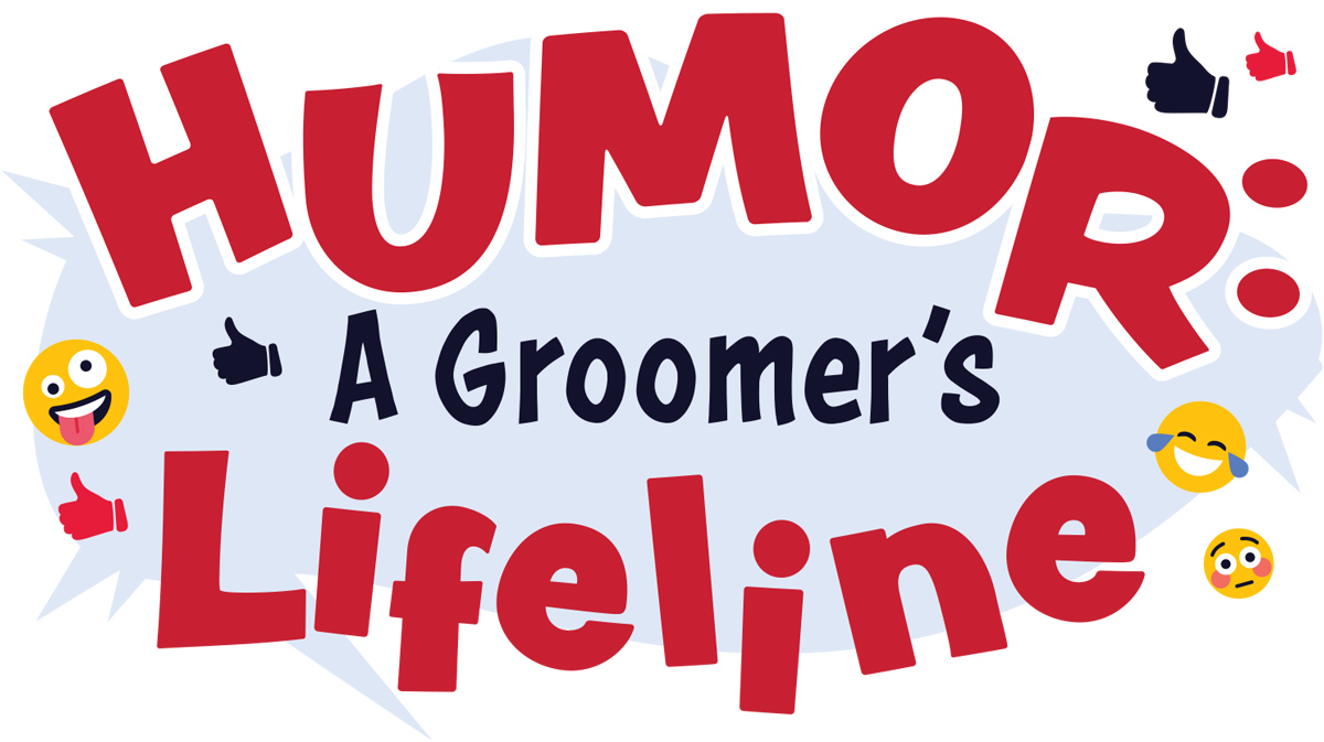 Humor: A Groomer’s Lifeline article imagery and typography