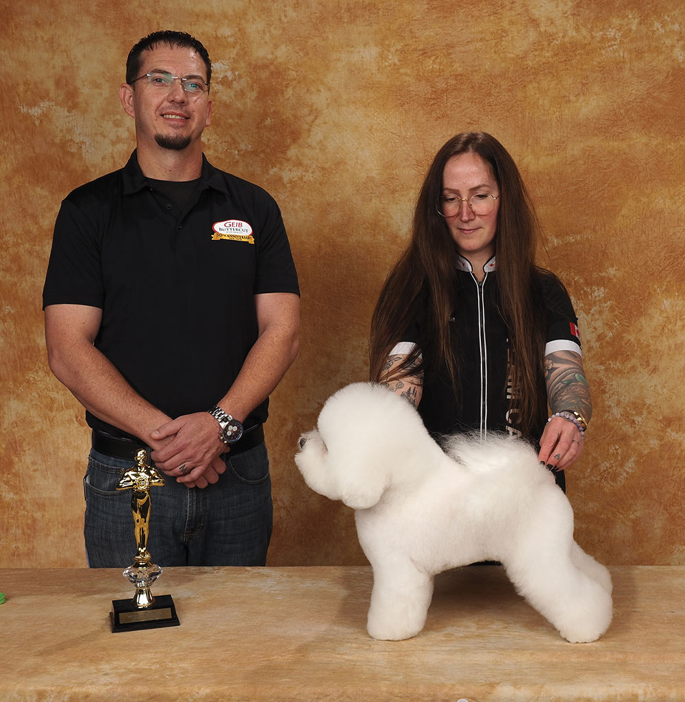 Jovi Wagner's Groom Expo West 2026 Best Bichon Award contest photo