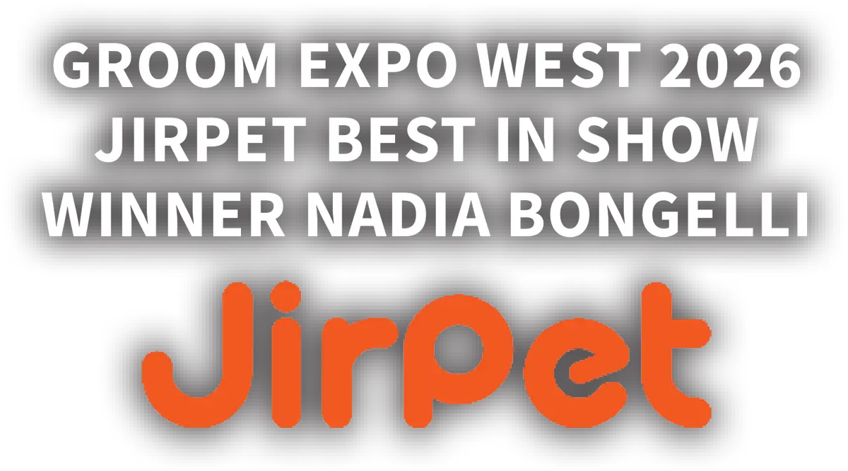 Groom Expo West 2026 Jirpet Best in Show Winner Nadia Bongelli | Jirpet logo