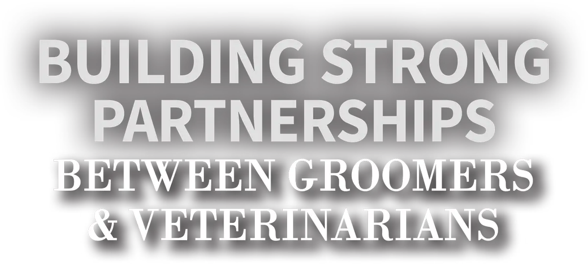 Building Strong Partnerships Between Groomers and Veterinarians cover typography