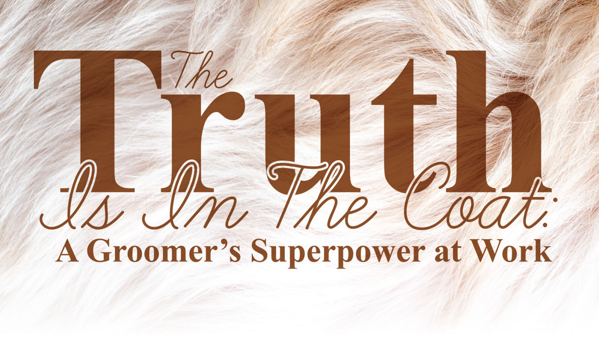 The Truth is in the Coat: A Groomer’s Superpower at Work article imagery and typography