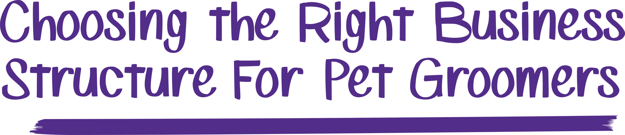 Choosing the Right Business Structure For Pet Groomers