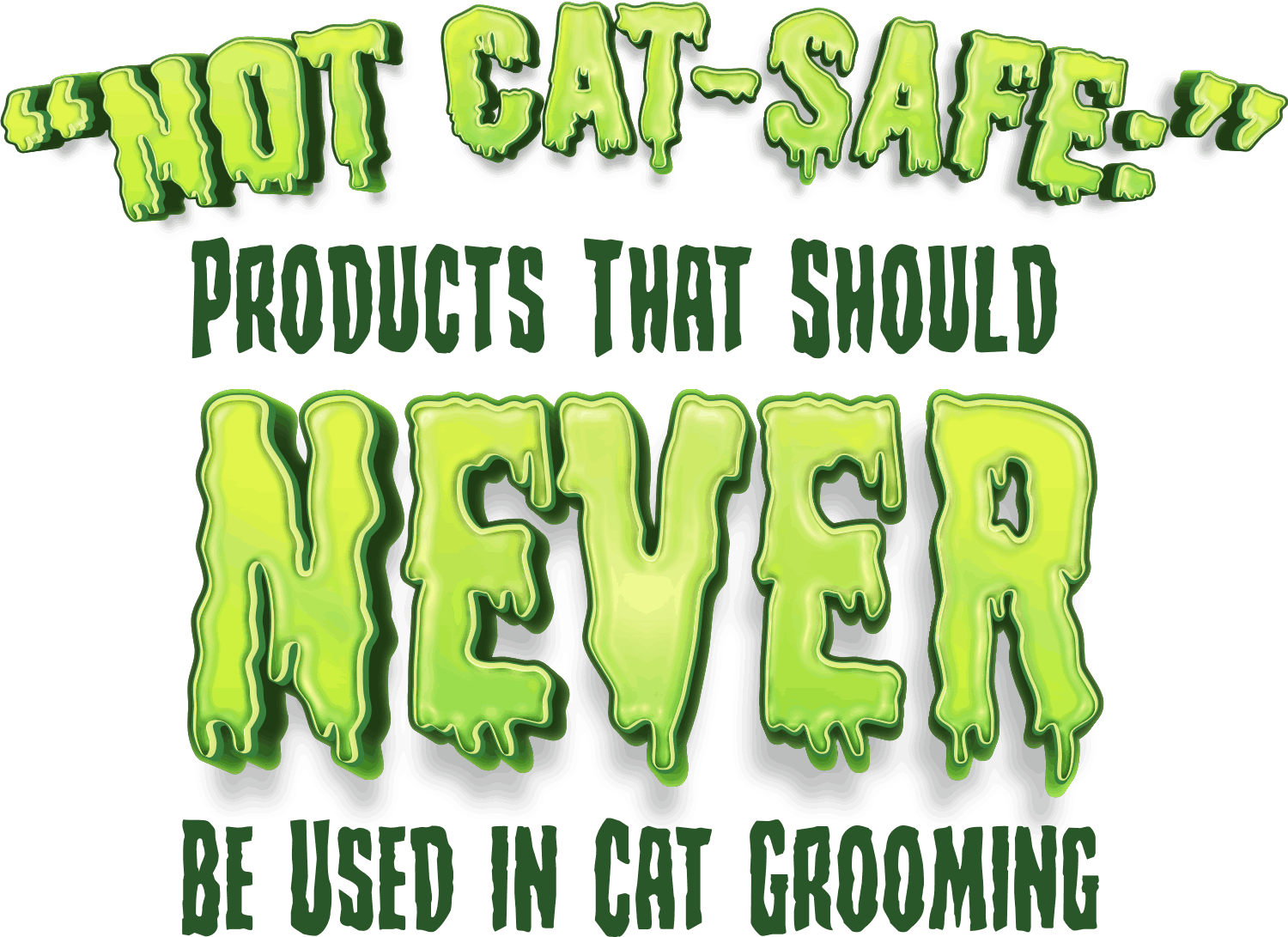 NOT CAT-SAFE: PRODUCTS THAT SHOULD NEVER BE USED IN CAT GROOMING