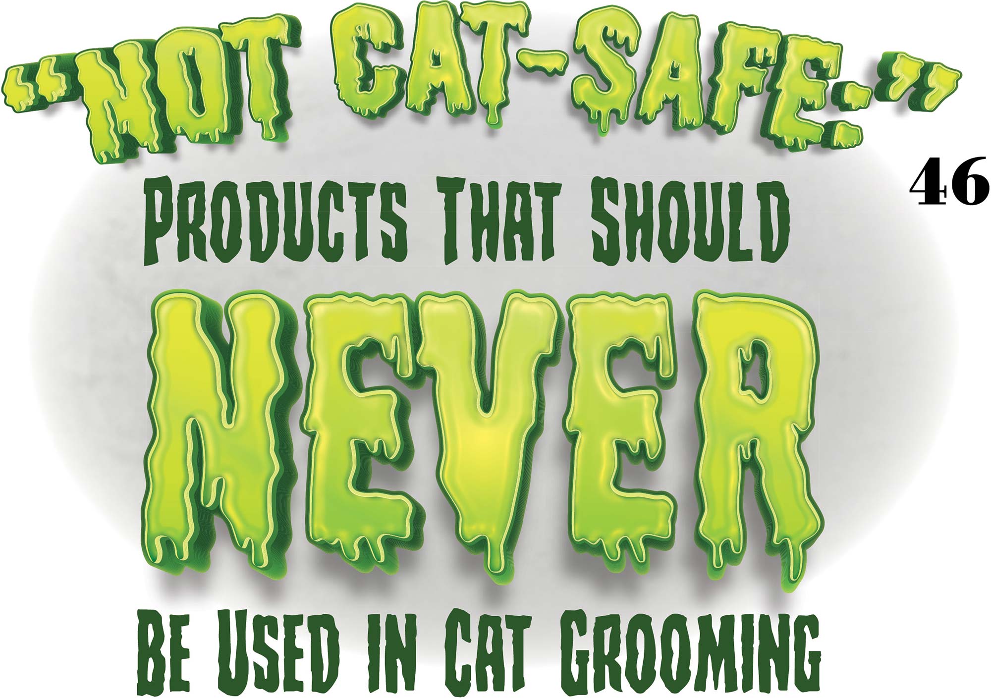 "Not Cat-Safe:" Products that Should Never be Used in Cat Grooming